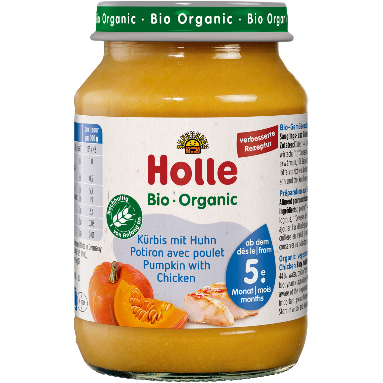 Holle Bio Kürbis & Huhn 5+ Monate