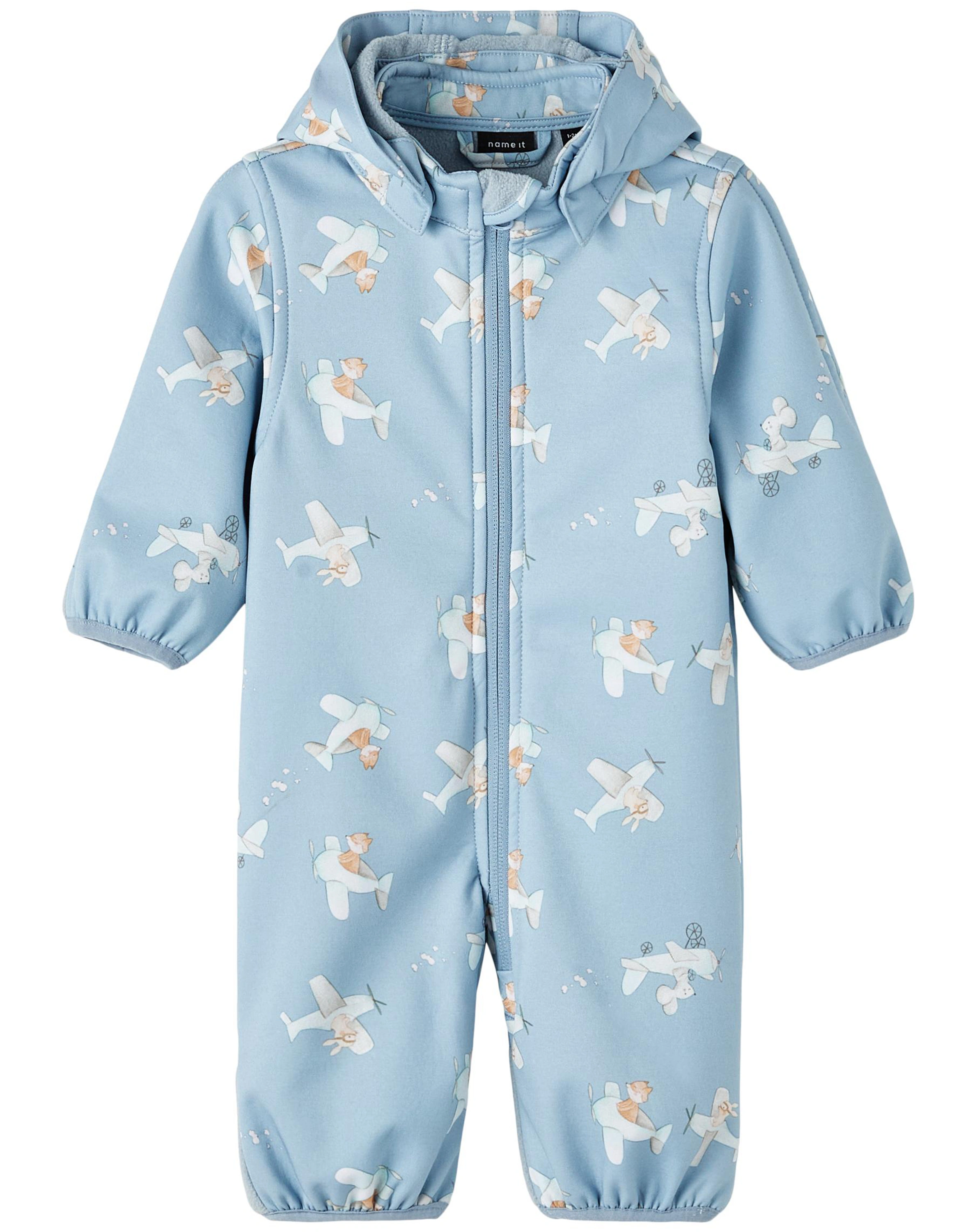 Softshelloverall NBMALFA - AIRPLANE in ashley blue
