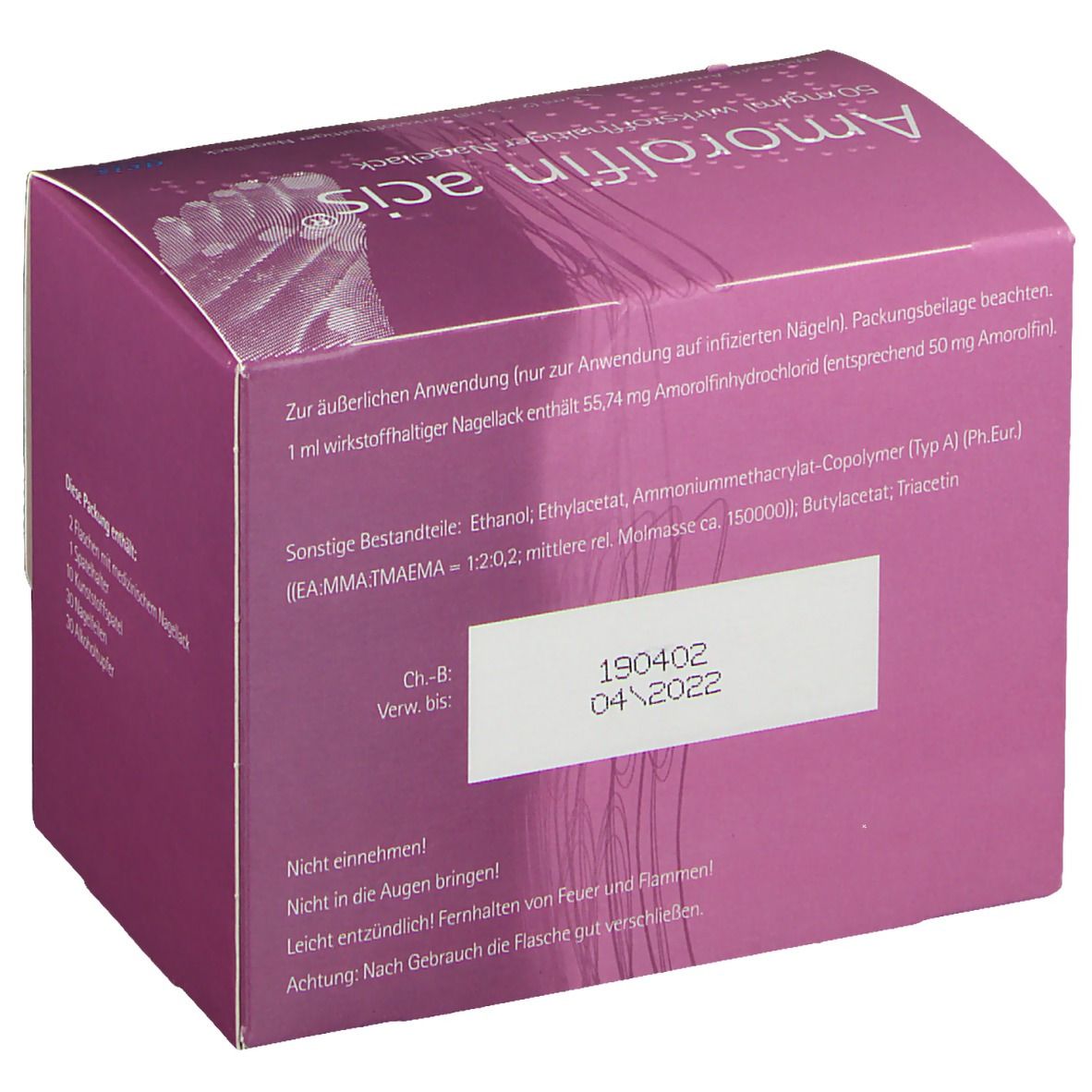 Amorolfin acis® 50 mg/ml wirkstoffhaltiger Nagellack