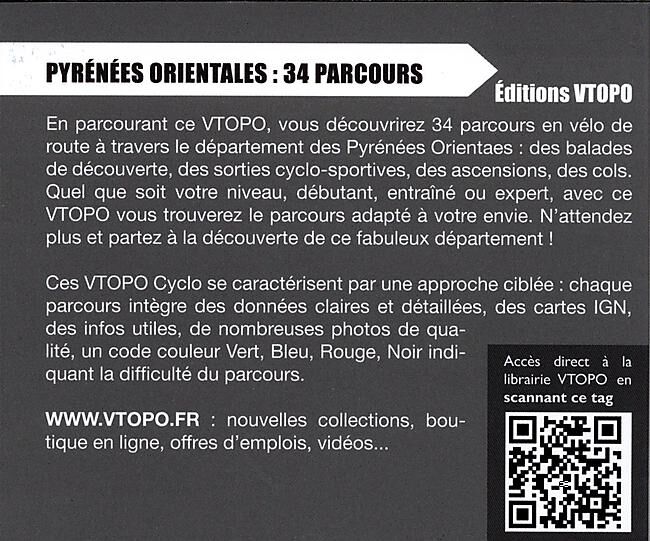 VTOPO - PYRENEES ORIENTALES 34 PARCOURS VELODEROUTE