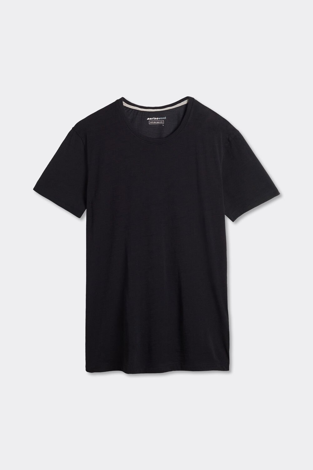 Camiseta de manga curta em lã merino elástica