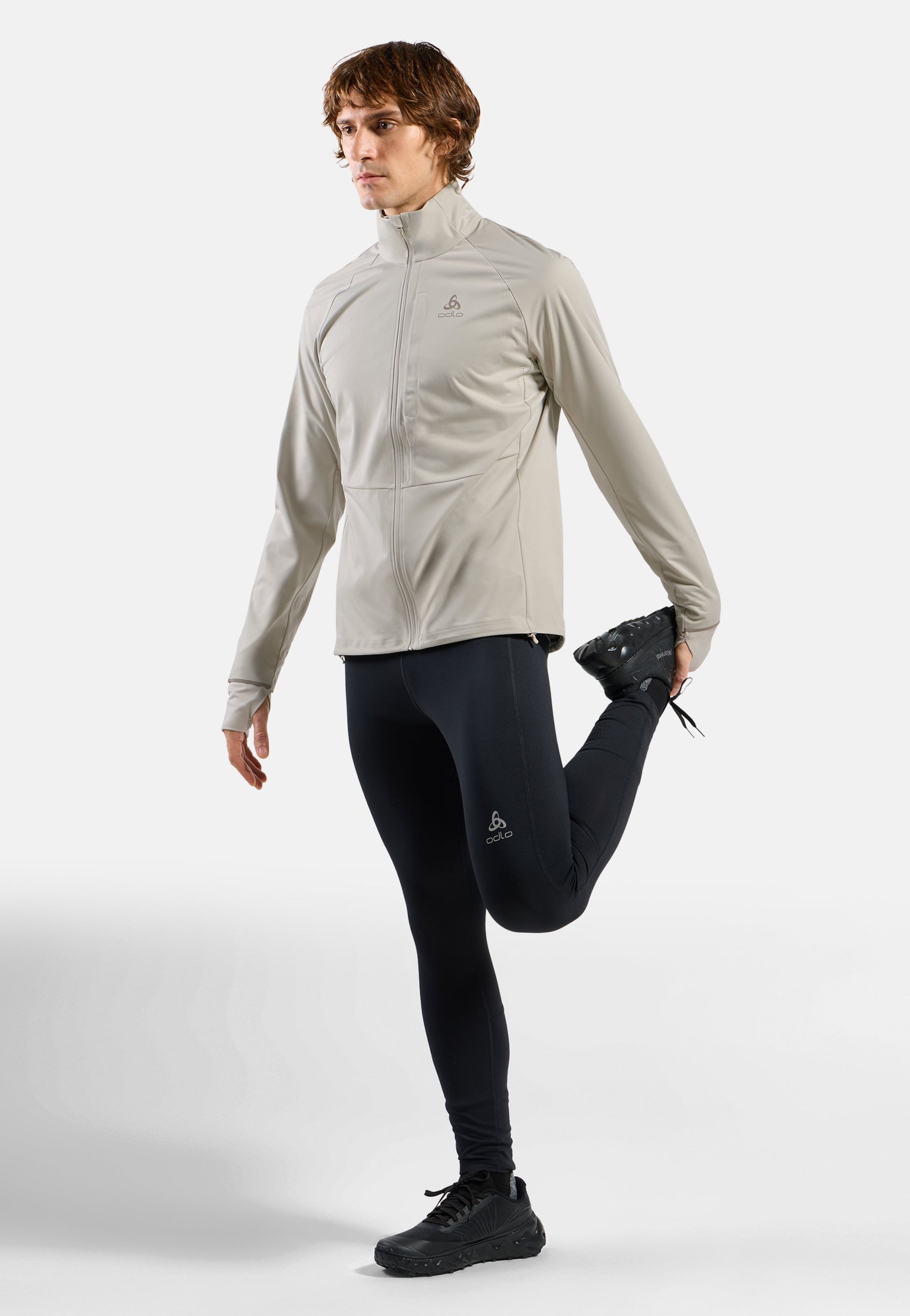 Zeroweight Pro Warm Laufjacke 2.0 in silver cloud