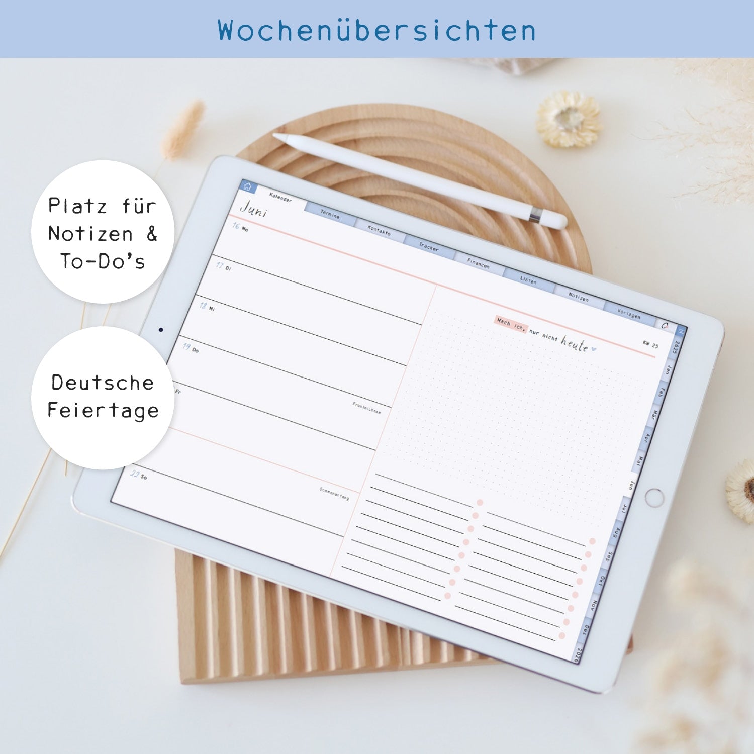 Digitaler Kalender „2025