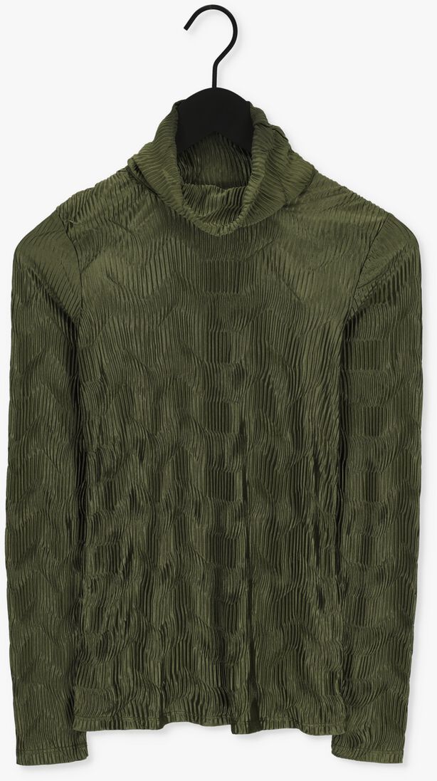 ANOTHER LABEL groene another label  charlot top l/s