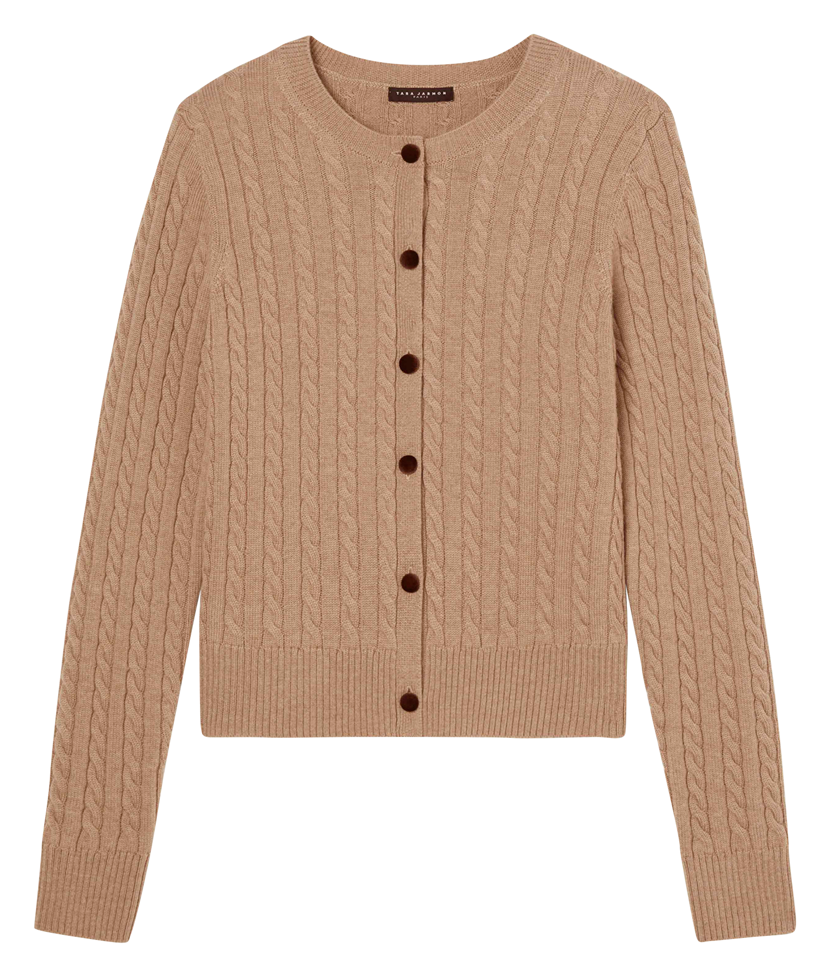 GASPARD - Cardigan droit en laine | Marron