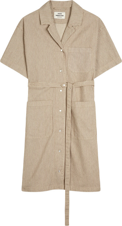 Mads Nørgaard - Copenhagen Bromi Yola Dress Brun striber