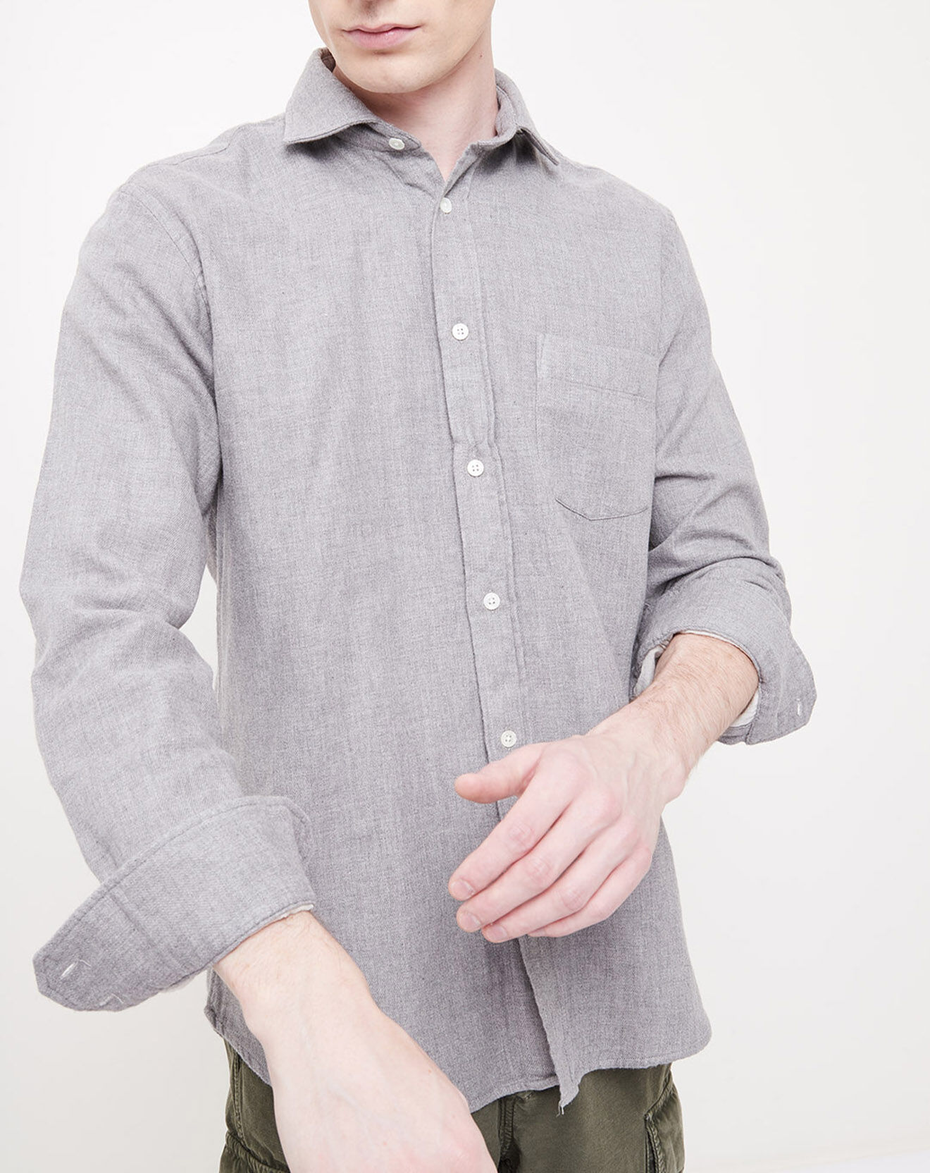 Hartford Chemise Regular Paul grise