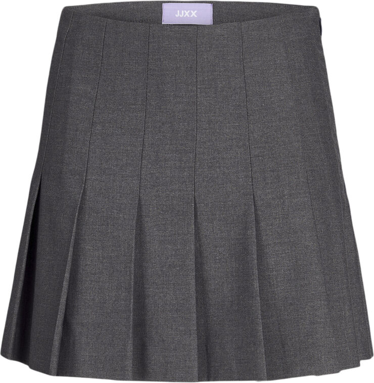 JJXX JXELLIS HW SHORT PLISSE SKIRT TLR Dark grey melange