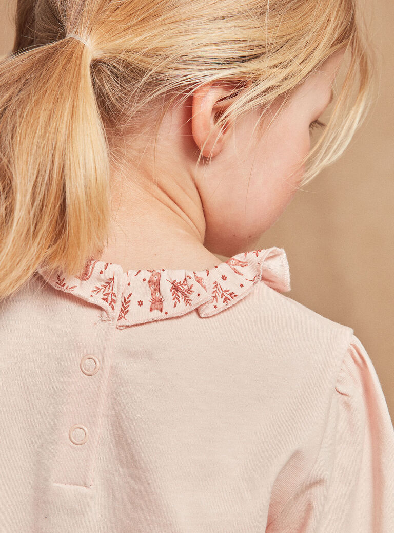 Chemise de nuit et legging rose