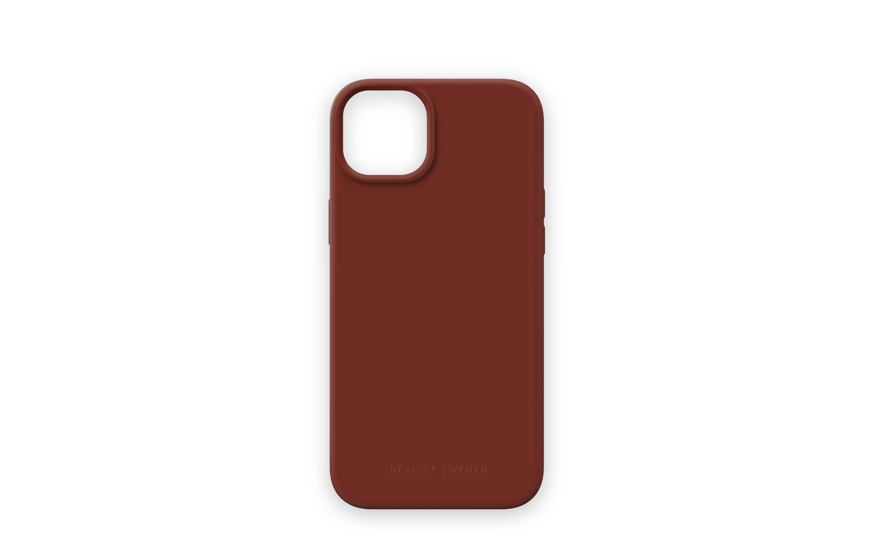Back Cover Silicone iPhone 15 Plus Dark AmberSilikon-Backcover für das iPhone 15 Plus