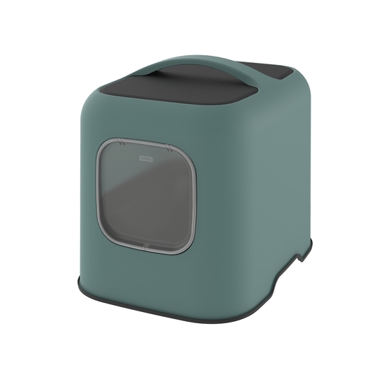 Maison de toilette Biala pour chat coloris vert de gui 51x39.5x44.3cm
