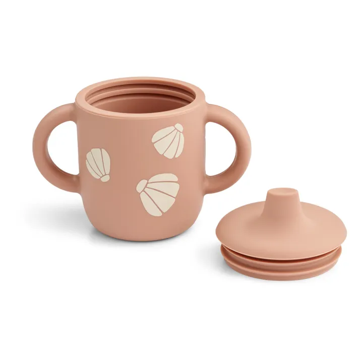 Liewood Tasse d'apprentissage Neil en silicone | Shell/Pale tuscany