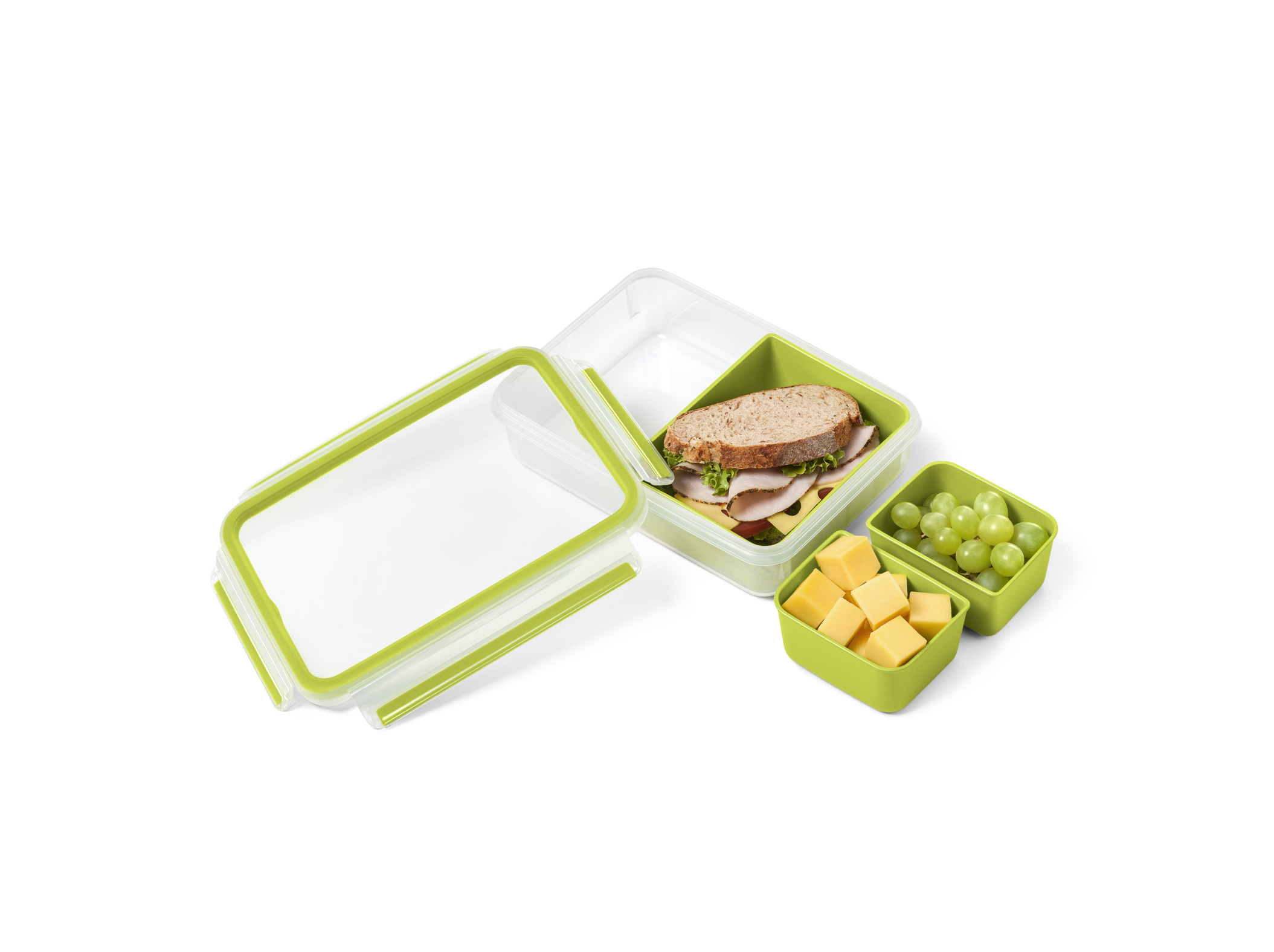CAIXA PARA SNACKS E REFEIÇÃO TEFAL RETANGULAR COM 3 DIVISÓRIAS 1.2L