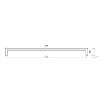 Greep Omer RVS-kleur 328mm