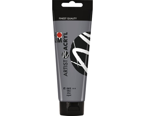 Marabu Artist Acryl, zilver 082, 120ml