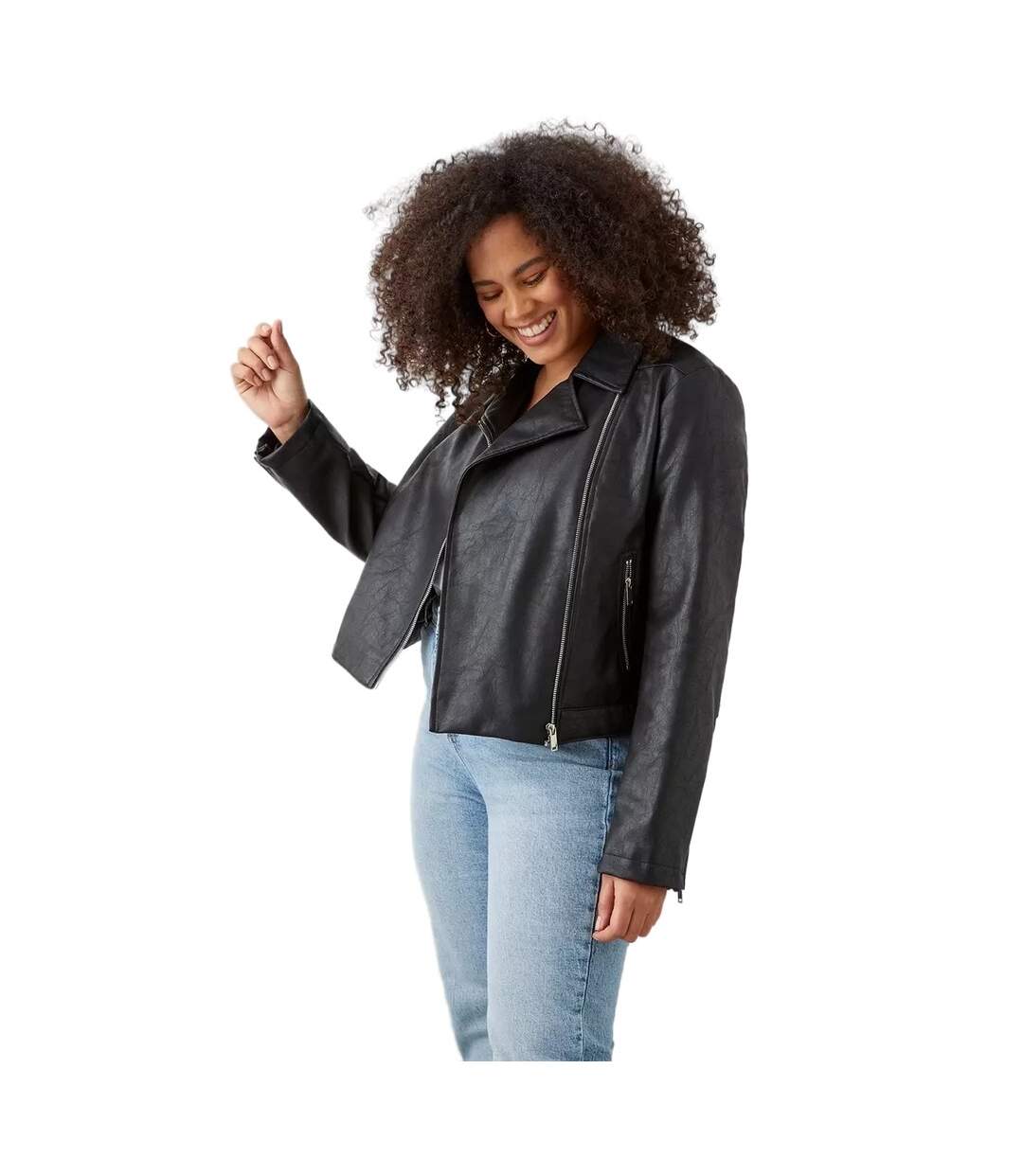 Dorothy Perkins - Veste motard - Femme (Noir) - UTDP1038