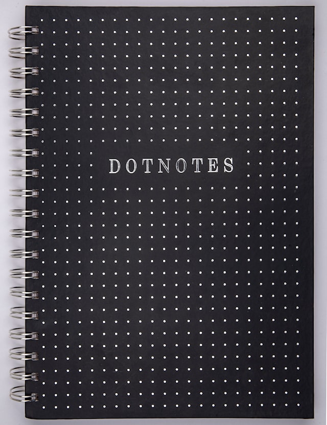 DotNotes Spiral Svart Burde
