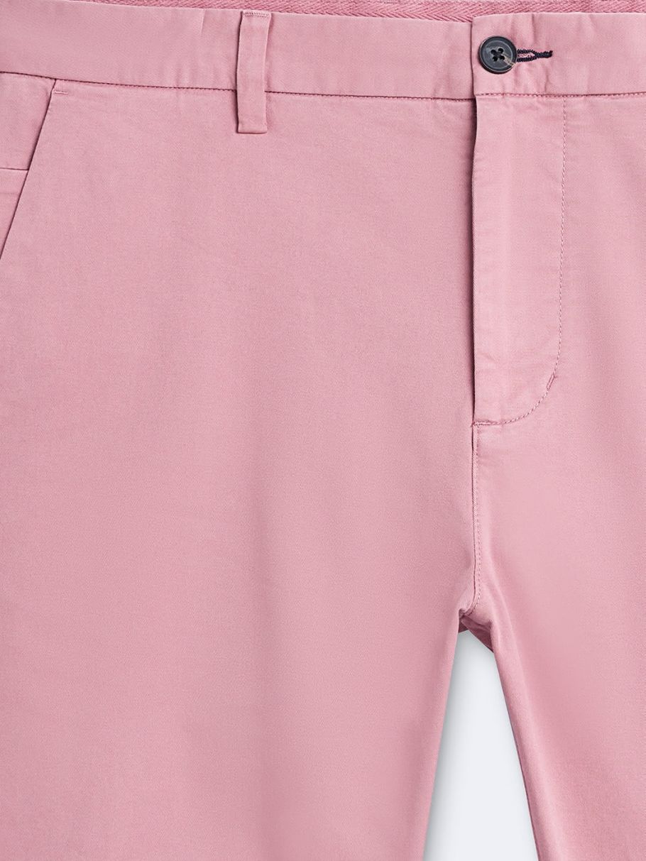 Chino slim en coton élasthane uni