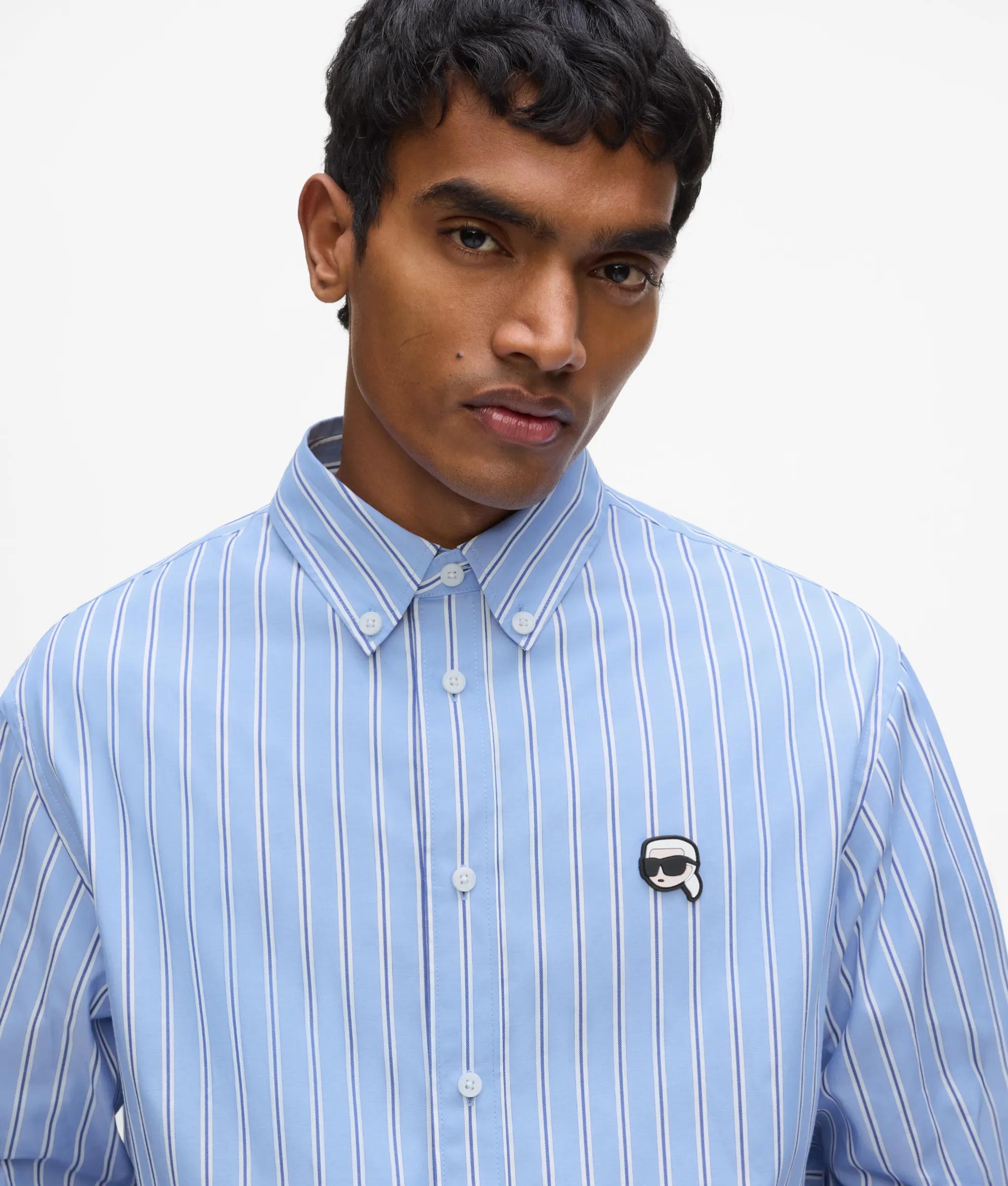 Relaxed shirt met Ikon-streep