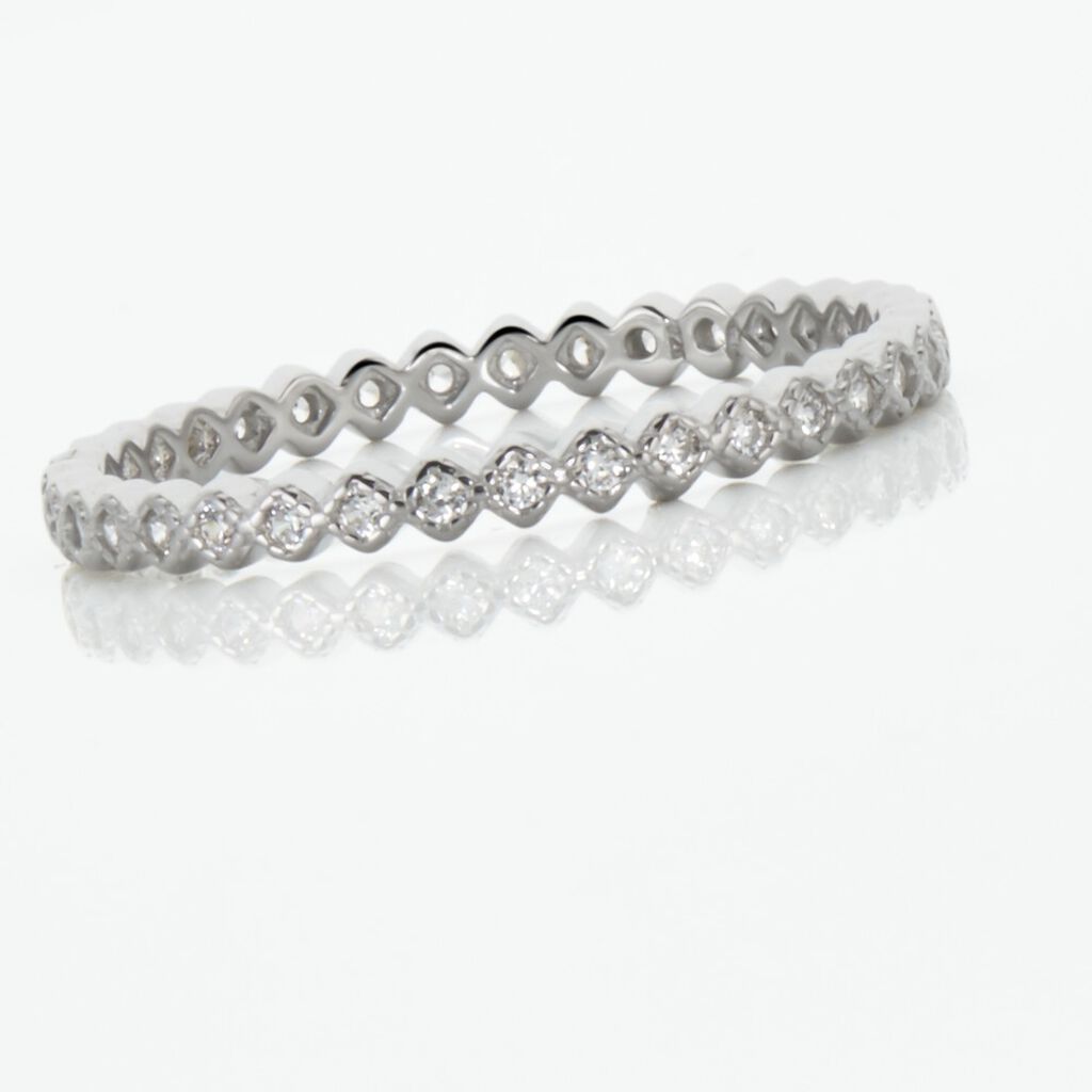 Bague Jannike Argent Blanc Oxyde De Zirconium