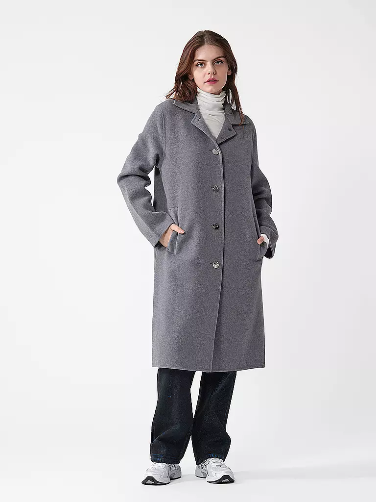 TORY BURCH Wollmantel grau
