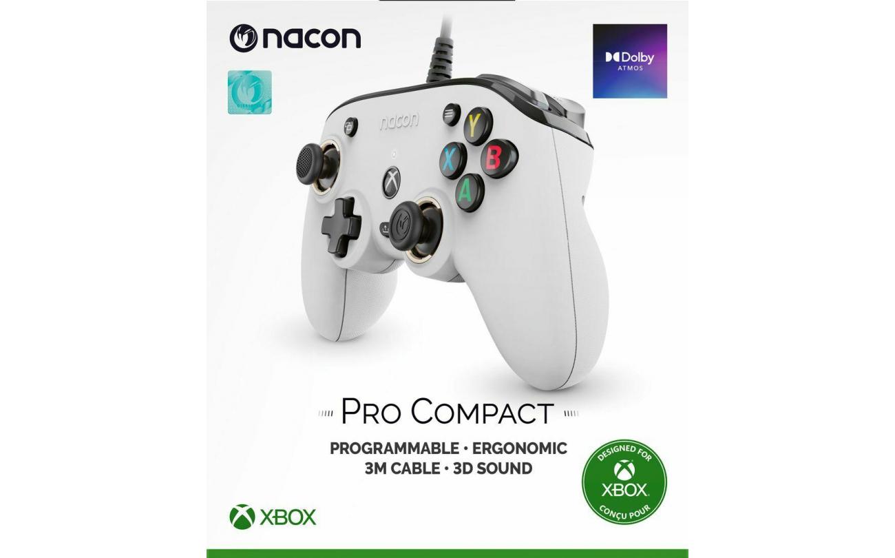 XBOX Series X Nacon Wired Pro Compact Controller Atmos Wit
