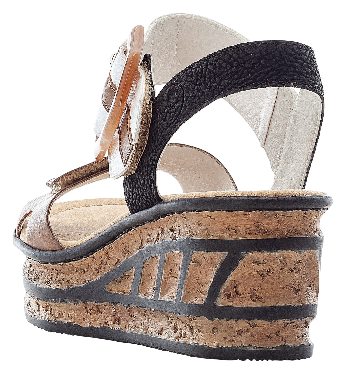 Rieker Sandalette  , Sommerschuh, Sandale, Keilabsatz, im modischen Look