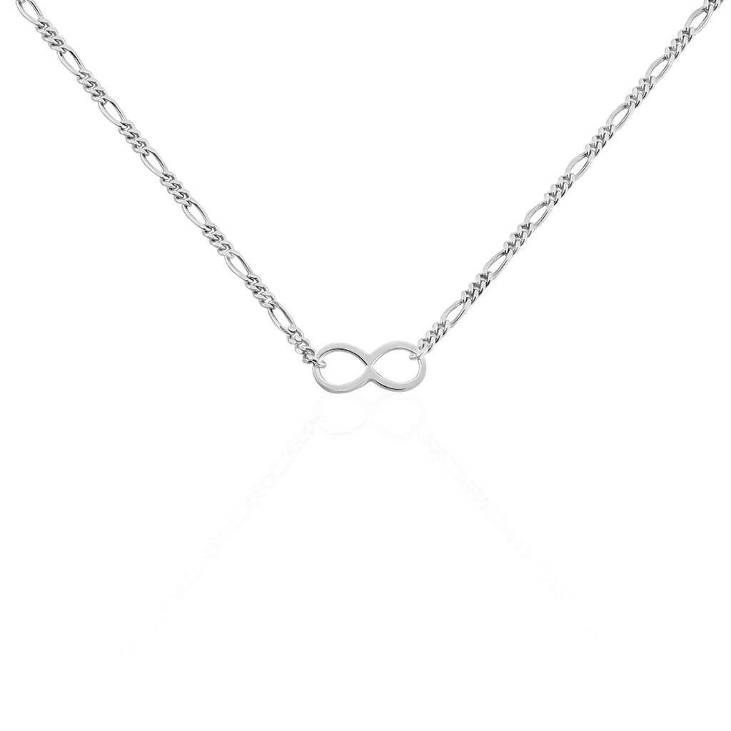 Collier Enoah Argent Blanc