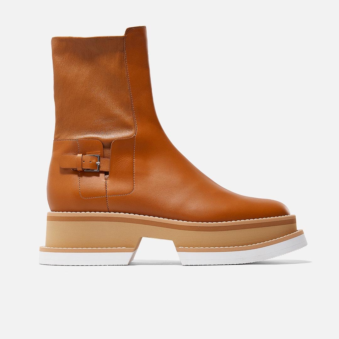 ANKLE BOOTS - BEY ankle boots, rust calfskin || OUTLET