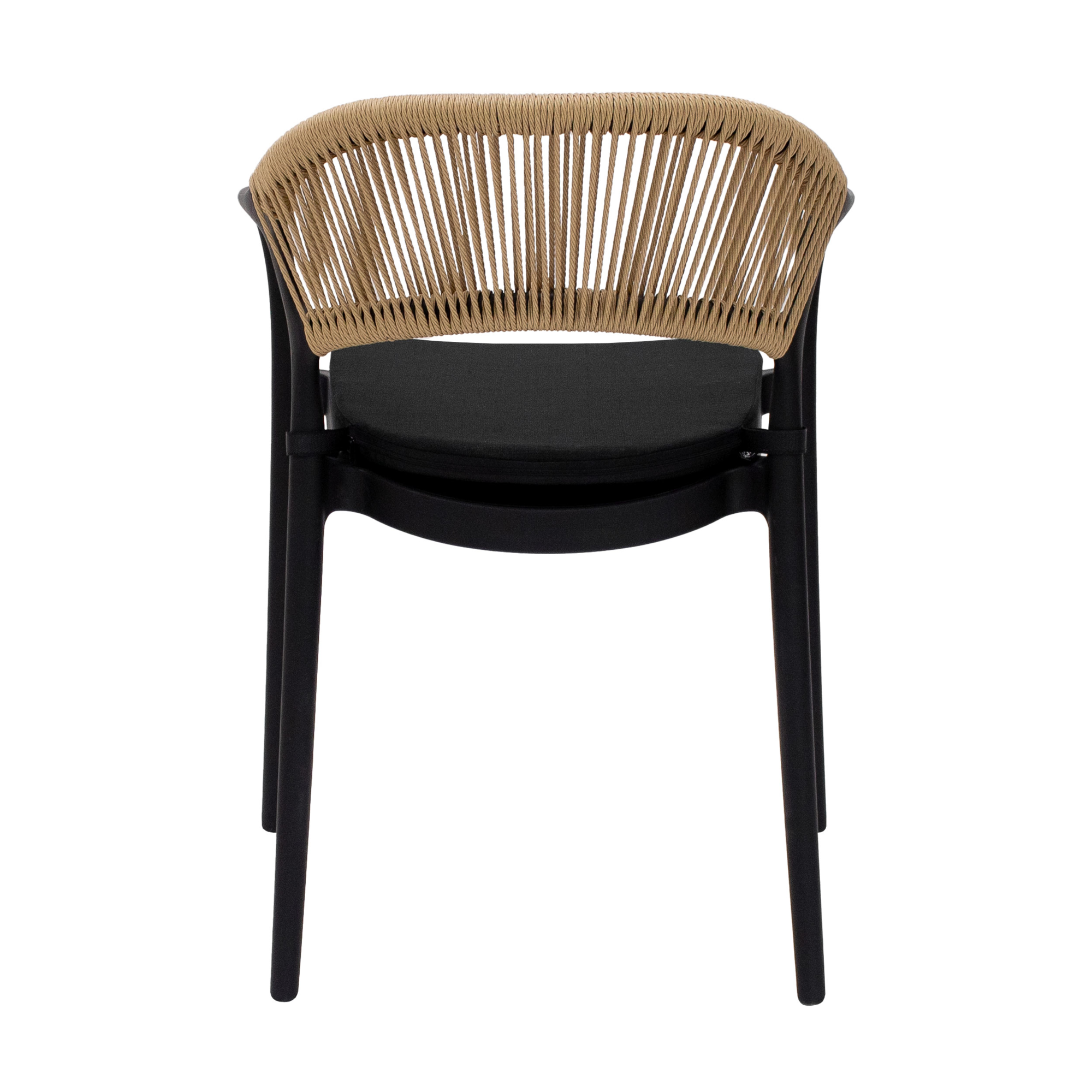 Kick Tuinstoel Coco - Zwart/beige