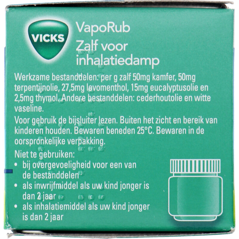 Vicks VapoRub zalf voor inhalatiedamp