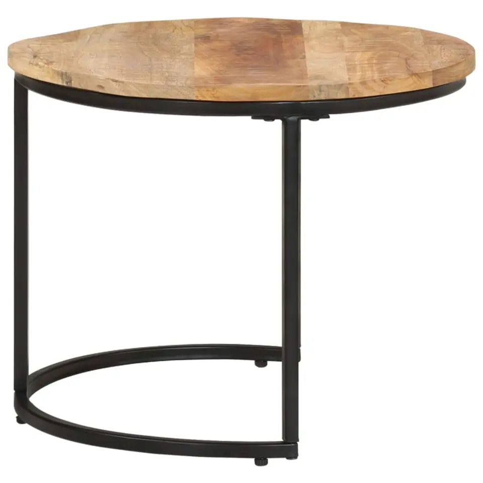 vidaXL - Tafeltje - Bruin - Hout - Ø 40 x 34 cm - 2 stuks