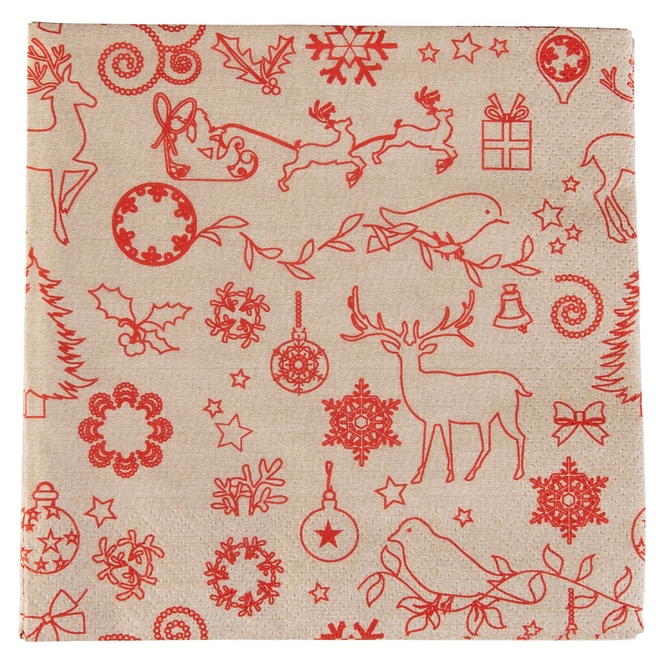 20 Servietten - Winter - ca. 33 x 33 cm