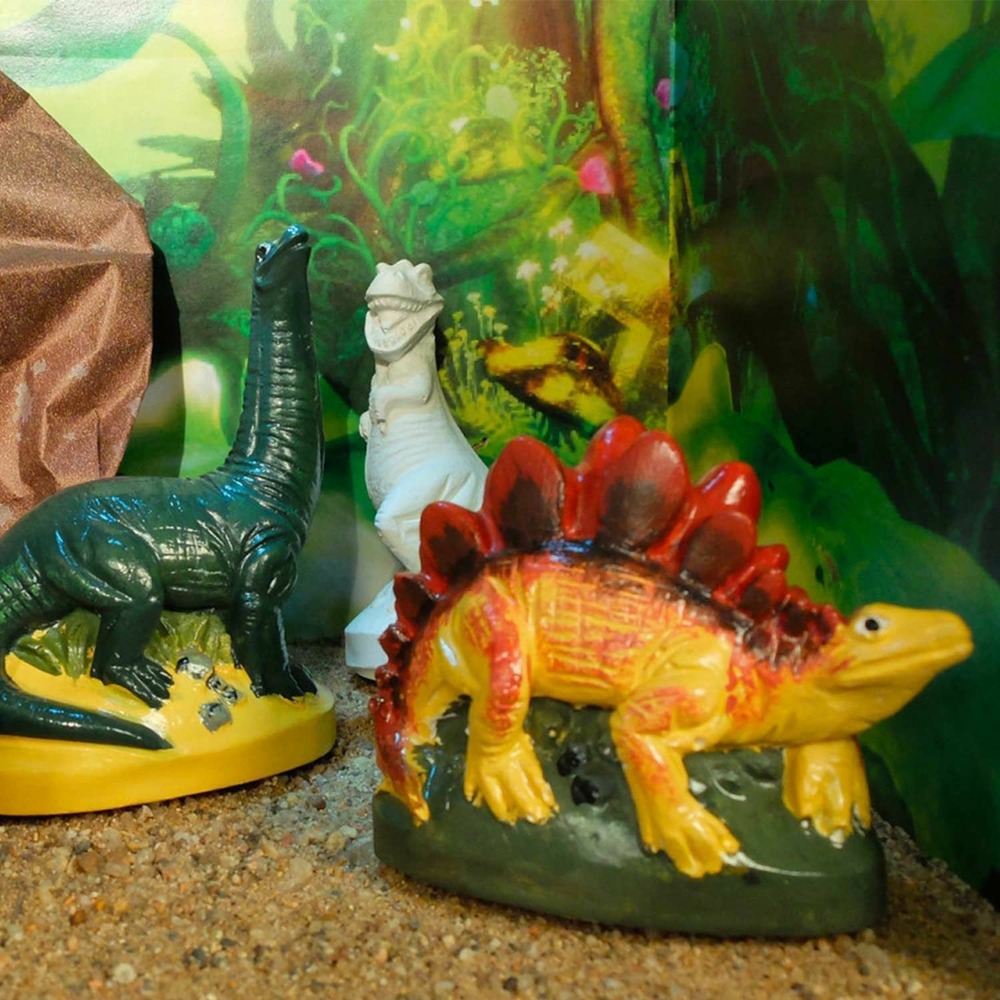 6 moules latex dinosaures