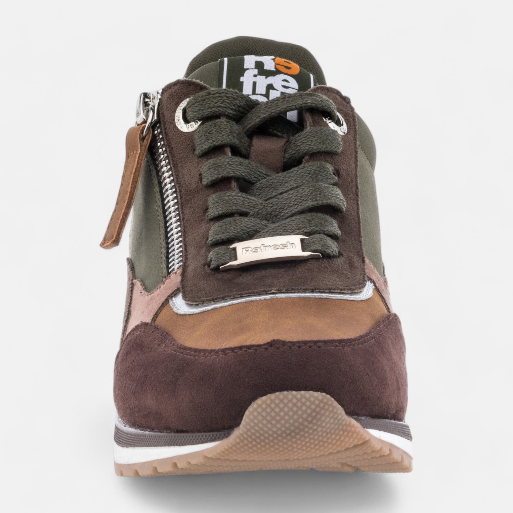 Baskets basses Femme kaki