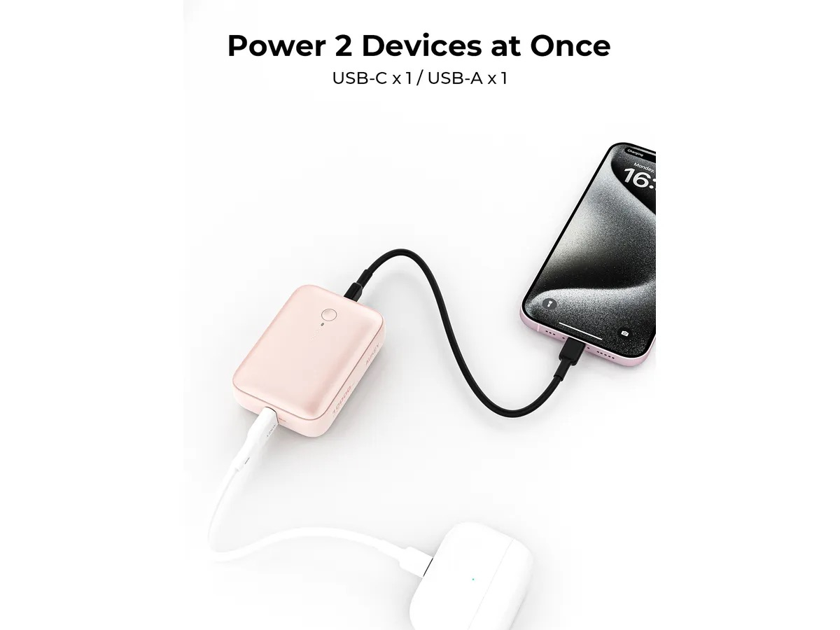 (20W) Spark Mini 10000mAh Powerbank USB C / USB A Ladegerät Power Delivery Quick Charge (PB-Y55 PI) - Roségold