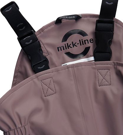 Mikk-Line Regenkleidung m. Träger - PU - Recycelt - Twilight Mau