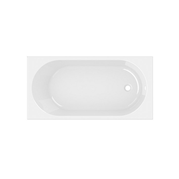 Baignoire droite Horyn L. 140 cm x l. 70 cm blanc