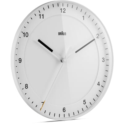 Wanduhr Braun, Weiß