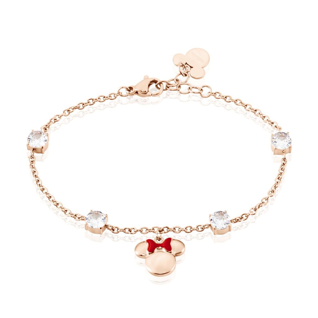 Bracelet  Acier Doré Rose Oxyde