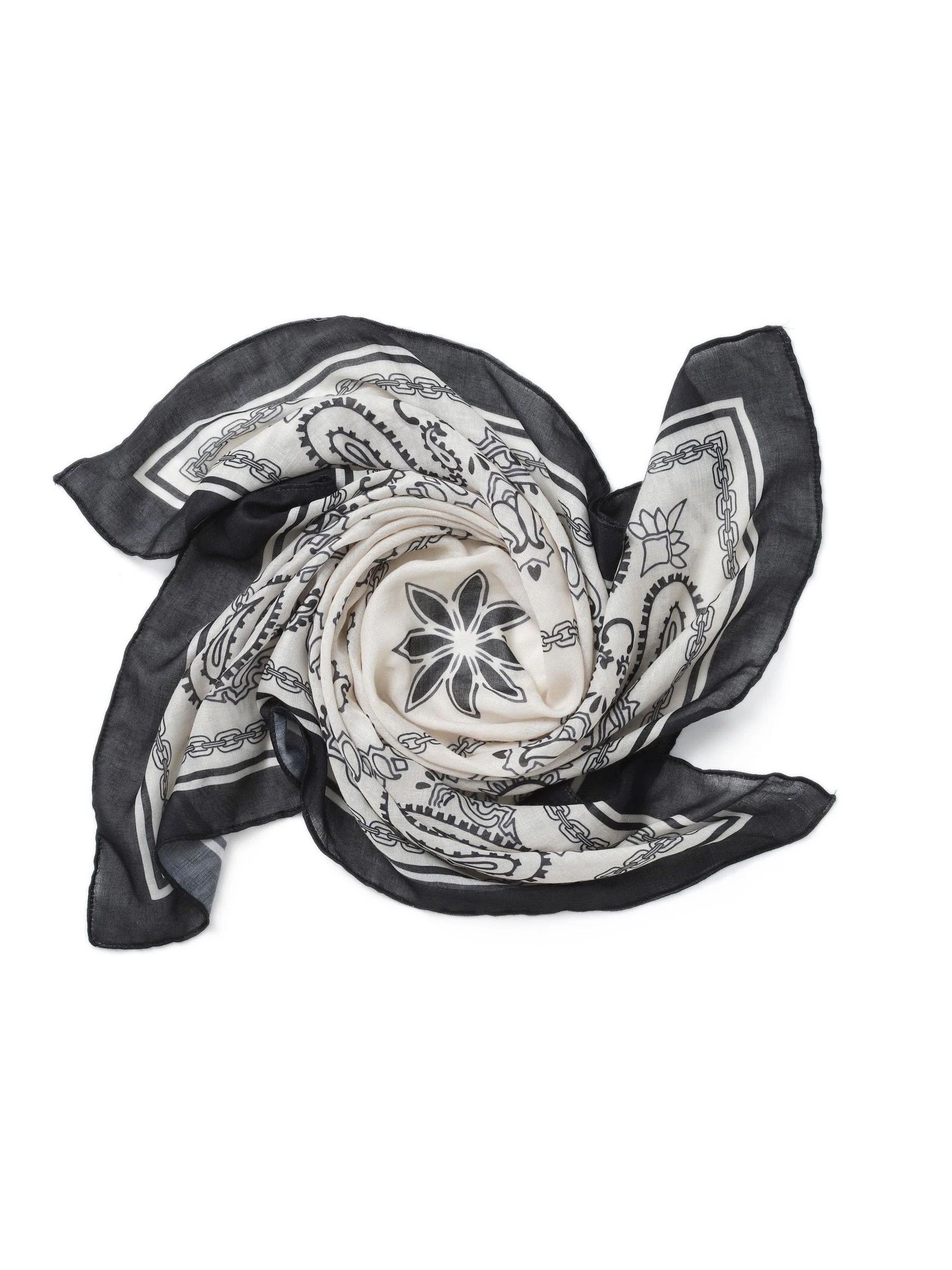 Aela Modern Western Black Scarf