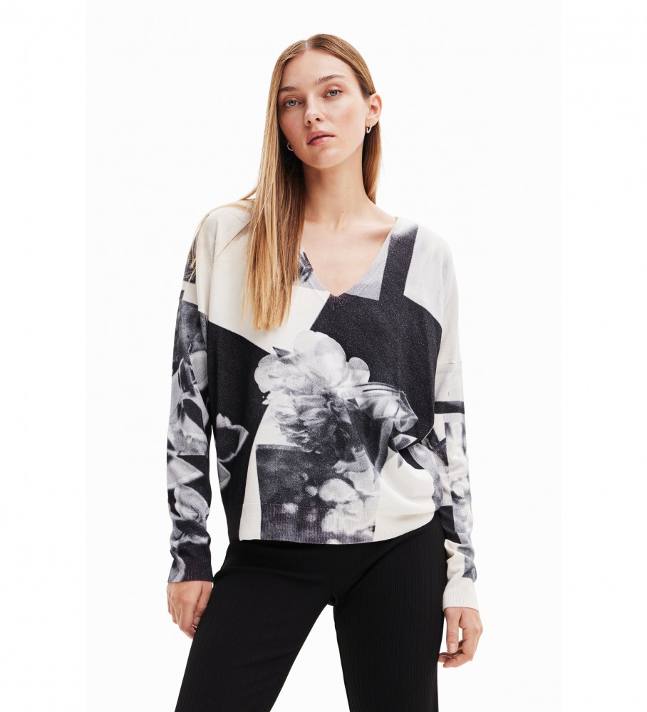 Desigual Jersey Fotinblack Pull branco