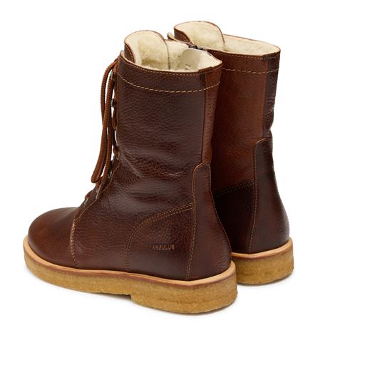 Angulus 7456-402 Lace-Up Støvler, Cognac, 40