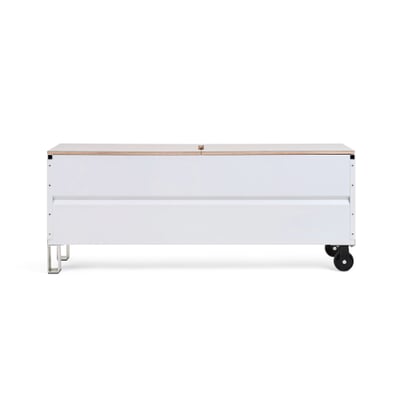 Truhe und Sitzbank CMB, RAL 7035 Lichtgrau