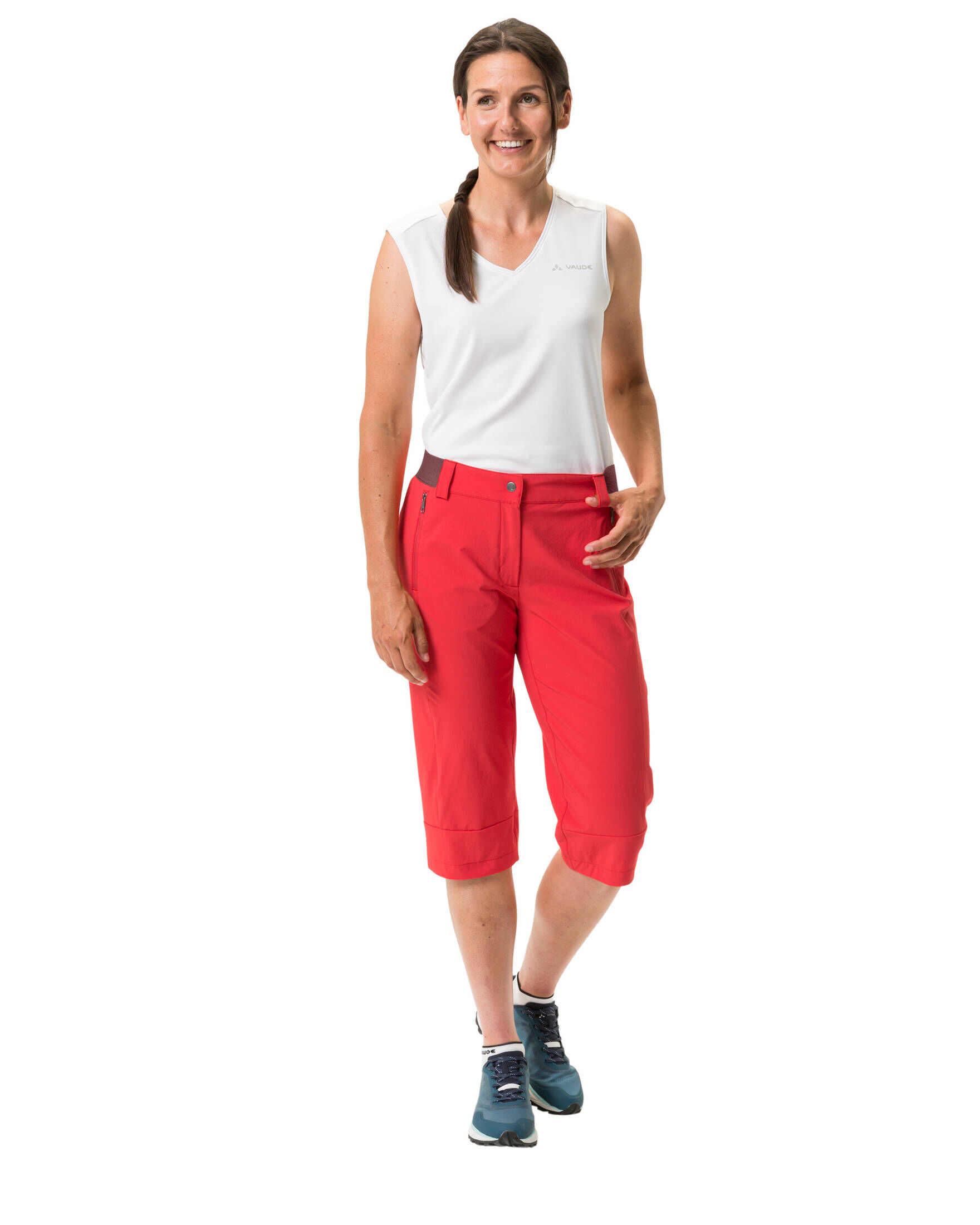 VAUDE| Damen Wanderhose WO FARLEY STRETCH CAPRI III, DUSTY
