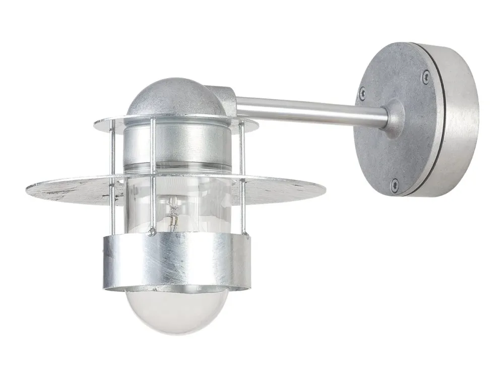 Louis Poulsen Albertslund Short - Væg/loftslampe - E27 - 100 W - klar, galvaniseret