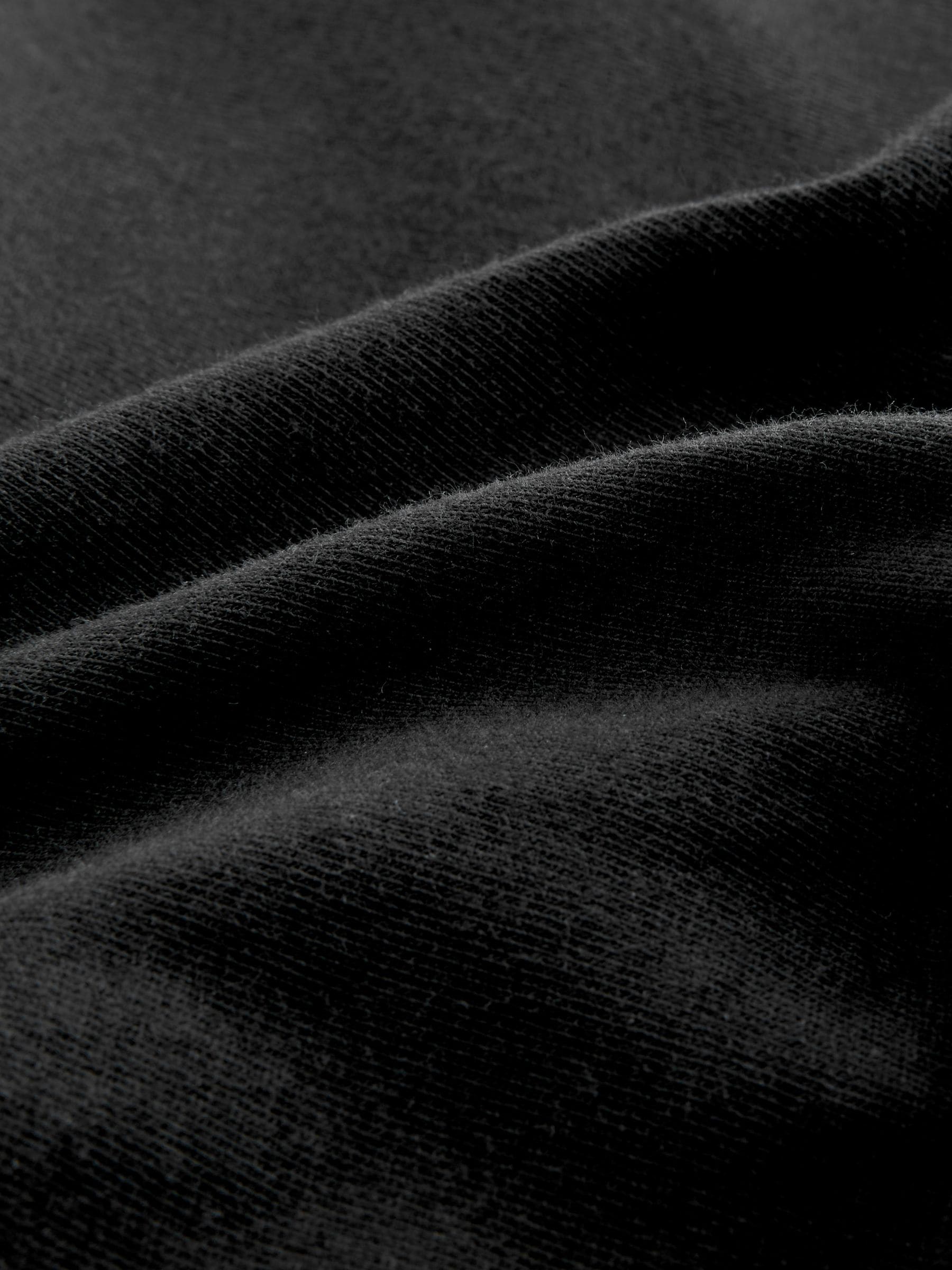 Zwart - 7 Katoenen slipjes met logotailleband