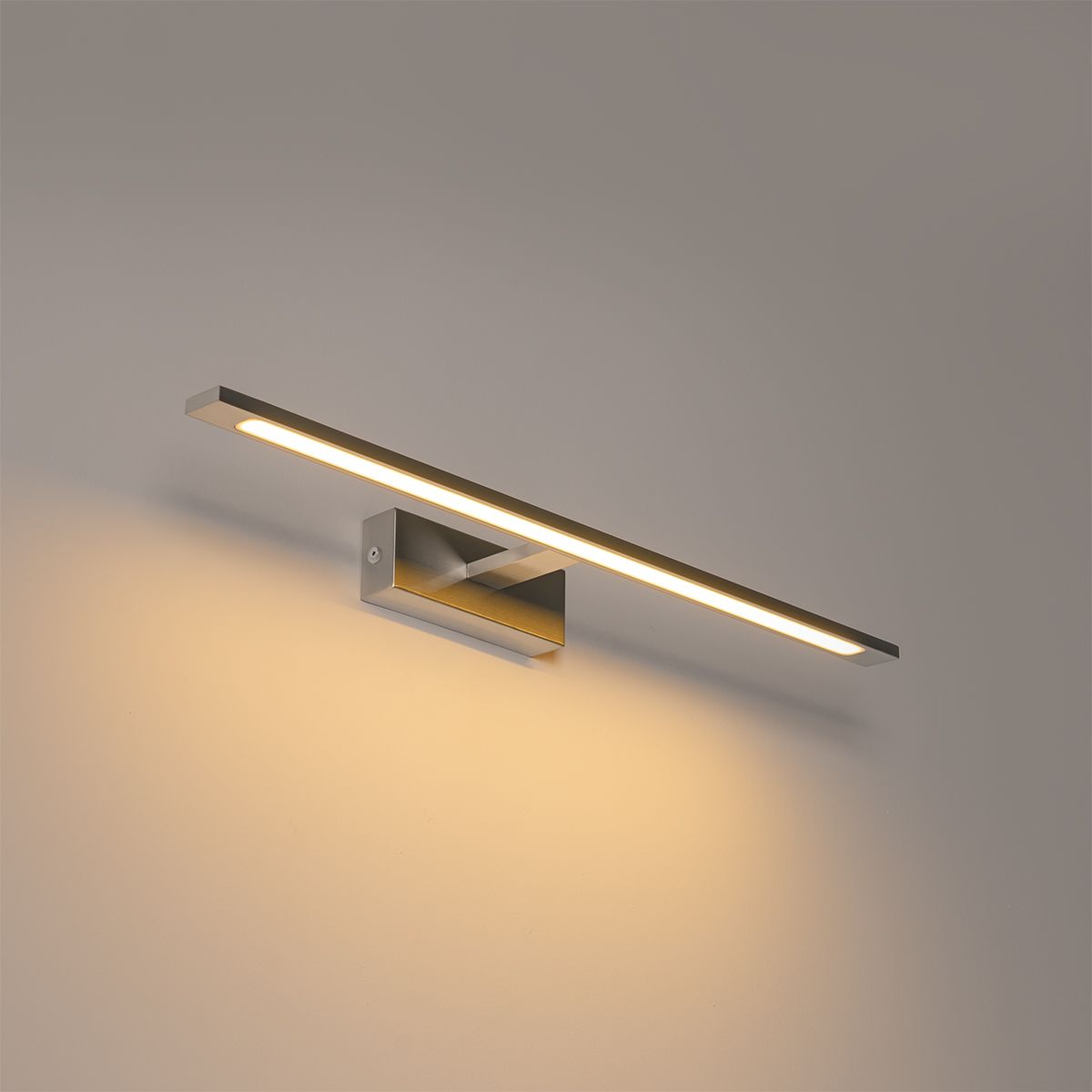 Wandlamp staal 62 cm incl. LED IP44 - Jerre
