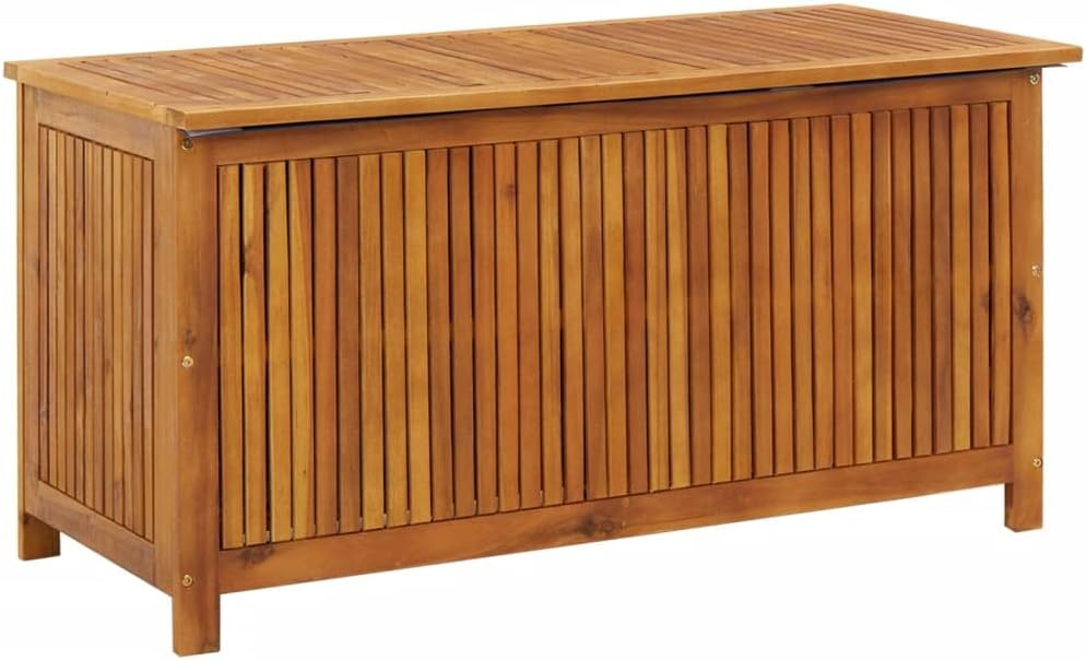 INLIFE Garten-Aufbewahrungsbox 113x50x58 cm Massivholz Akazie