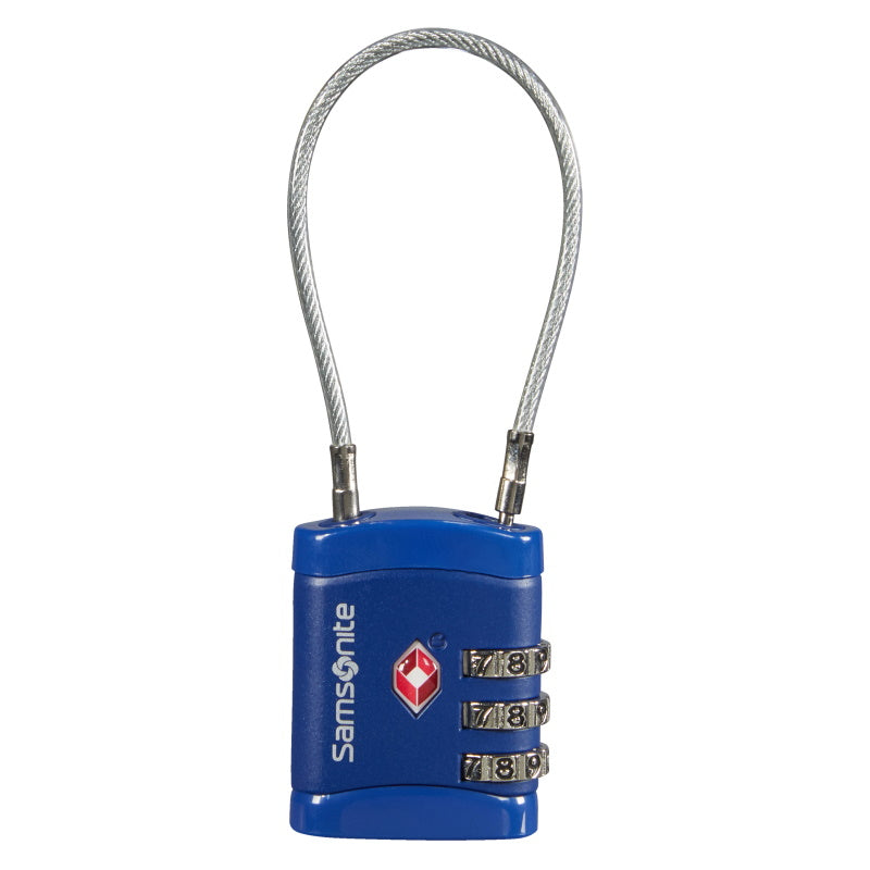 Samsonite Travel Accessoires TSA Cijferslot met Kabel Midnight Blue